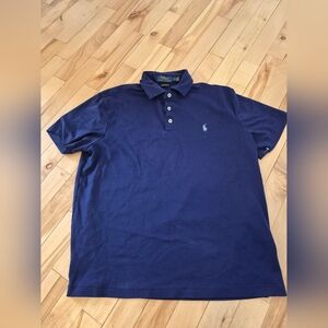 Polo by Ralph Lauren Men's Navy Blue Shirt